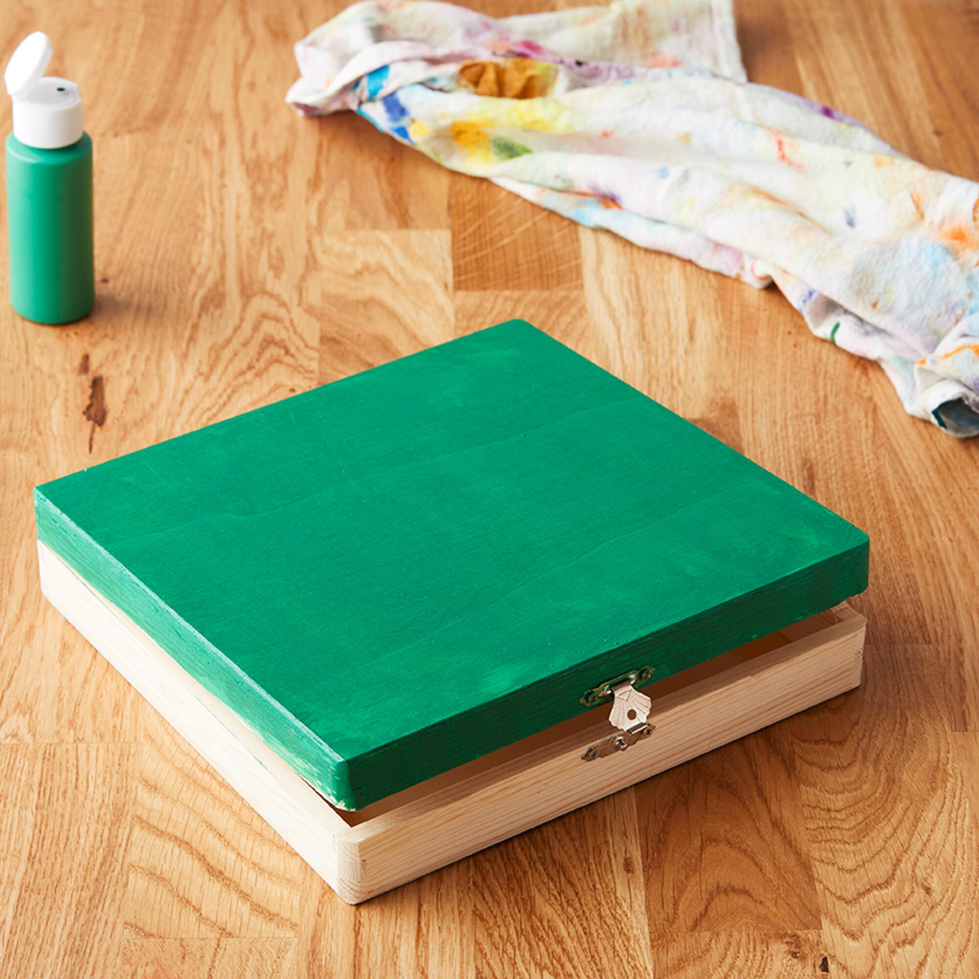 6 Pack: 8.5" Wood Flat Box by Make Market®